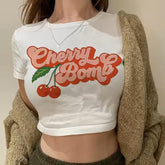 Casual Printed Crop Top – Relaxed Fit for Everyday Wear
